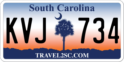 SC license plate KVJ734