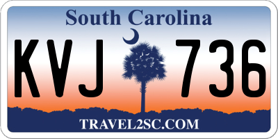 SC license plate KVJ736