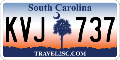SC license plate KVJ737