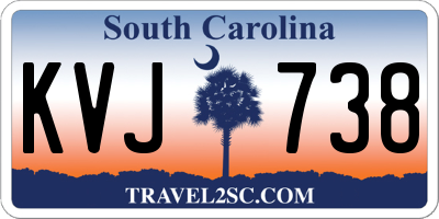 SC license plate KVJ738