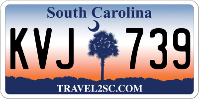 SC license plate KVJ739