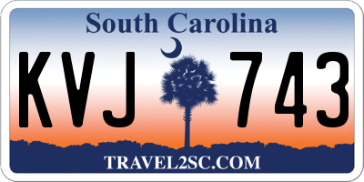 SC license plate KVJ743