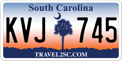 SC license plate KVJ745