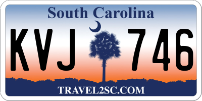 SC license plate KVJ746