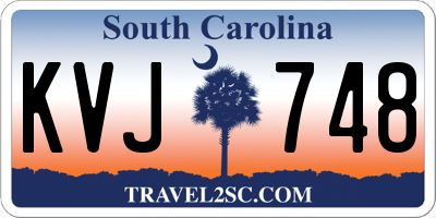 SC license plate KVJ748