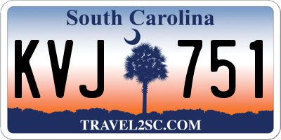 SC license plate KVJ751