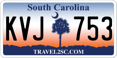 SC license plate KVJ753