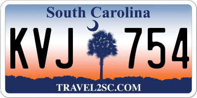 SC license plate KVJ754