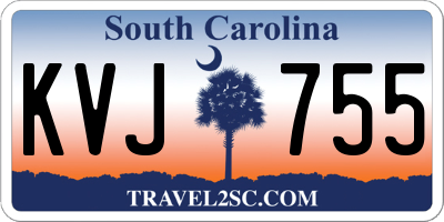 SC license plate KVJ755