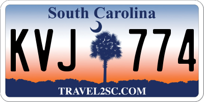 SC license plate KVJ774