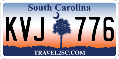 SC license plate KVJ776