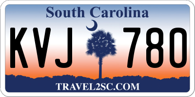 SC license plate KVJ780