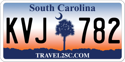 SC license plate KVJ782