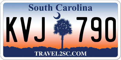 SC license plate KVJ790