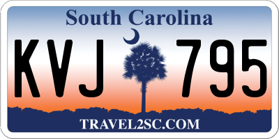 SC license plate KVJ795