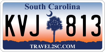 SC license plate KVJ813
