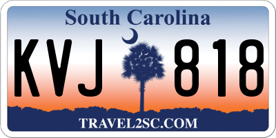 SC license plate KVJ818