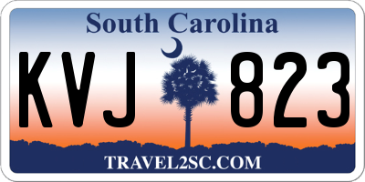 SC license plate KVJ823