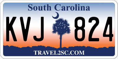 SC license plate KVJ824