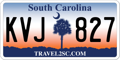 SC license plate KVJ827