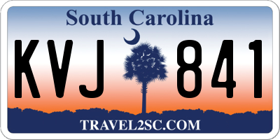 SC license plate KVJ841