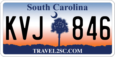 SC license plate KVJ846