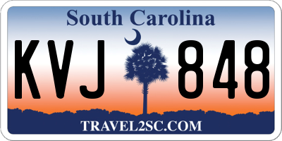 SC license plate KVJ848