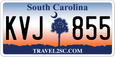 SC license plate KVJ855