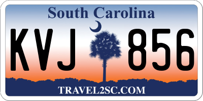 SC license plate KVJ856