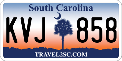 SC license plate KVJ858
