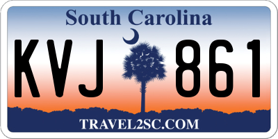 SC license plate KVJ861