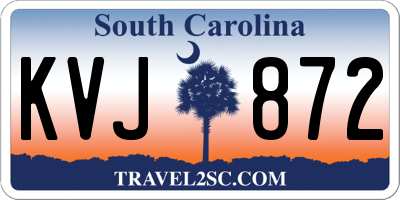 SC license plate KVJ872
