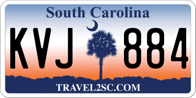 SC license plate KVJ884