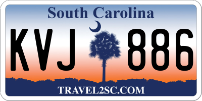 SC license plate KVJ886
