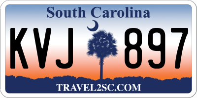 SC license plate KVJ897