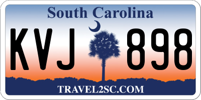 SC license plate KVJ898