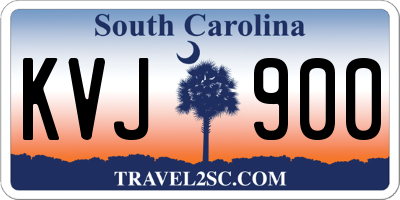 SC license plate KVJ900