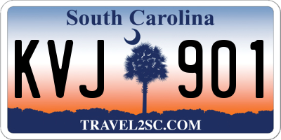 SC license plate KVJ901
