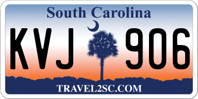 SC license plate KVJ906