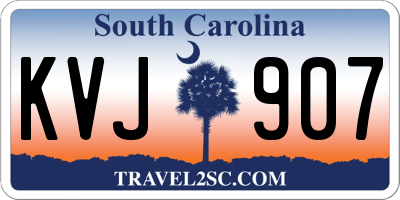 SC license plate KVJ907