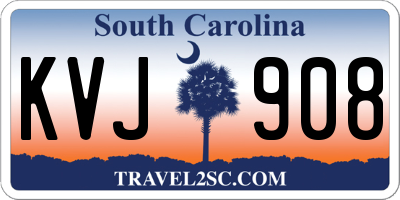 SC license plate KVJ908