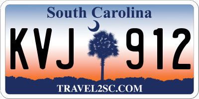 SC license plate KVJ912