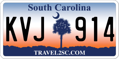 SC license plate KVJ914