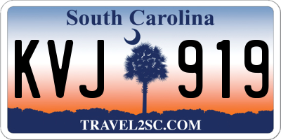 SC license plate KVJ919