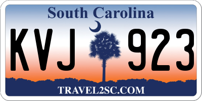SC license plate KVJ923