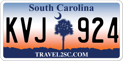 SC license plate KVJ924