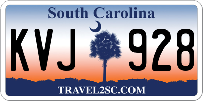SC license plate KVJ928