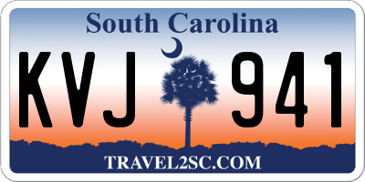 SC license plate KVJ941