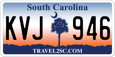 SC license plate KVJ946