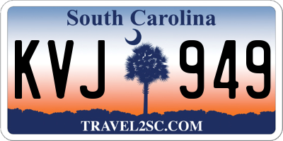 SC license plate KVJ949